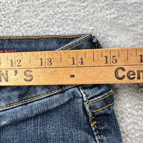 !iT Jeans Tiffany Roll Up Ankle Skinny Jeans Med Wash Blue W22596DB01 Women 10 - Picture 6 of 12